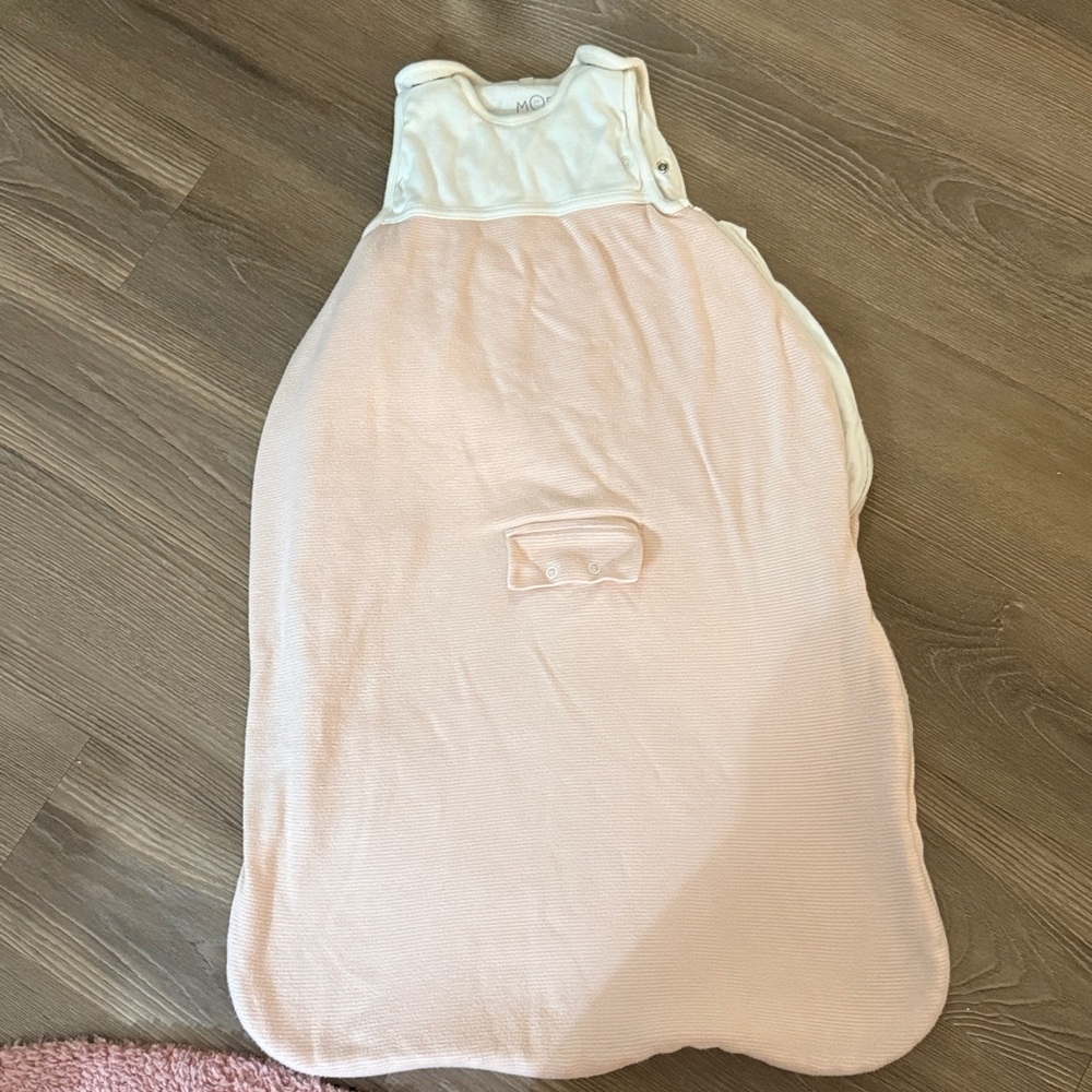 Mori Clever Year Round Sleep Sack 0.5 TOG pink stripes - 2m-2T